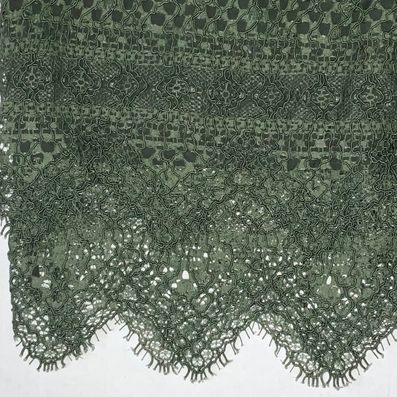 NWT Banana Republic Olive Green Lace Pencil Skirt - Size 4 - Picture 3 of 8